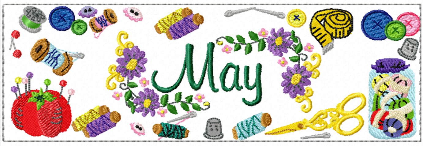 Sewing Claendar Topper - May