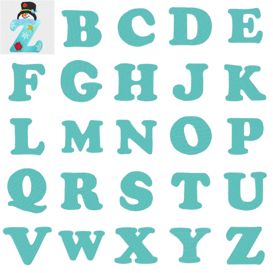 Adorable Snowmen Alphabet