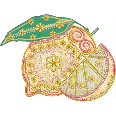 Retro Fruit Applique -7