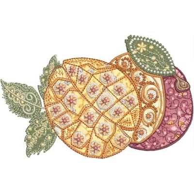 Retro Fruit Applique -8