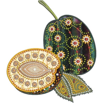 Retro Fruit Applique -10