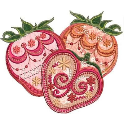 Retro Fruit Applique -11