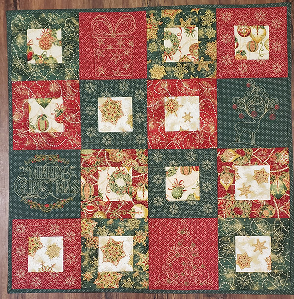 Christmas Square Quilt-12