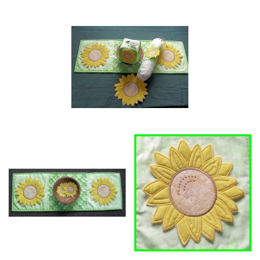 LARGE SUNFLOWER APPLIQUE 