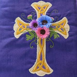 Fringe Flower Cross 