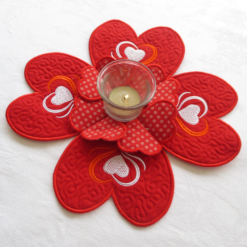 Heart Candle Mat-3