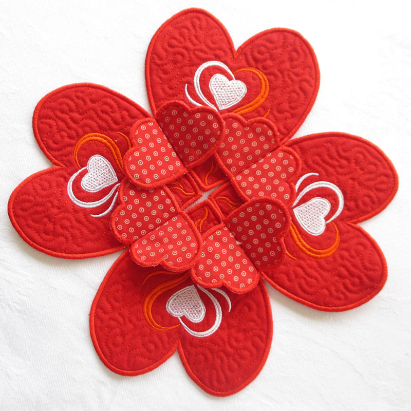 Heart Candle Mat-5