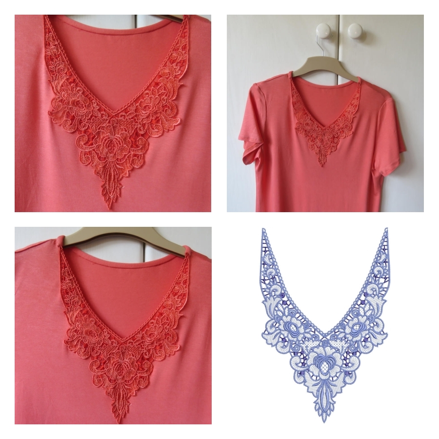 Lace Neckline