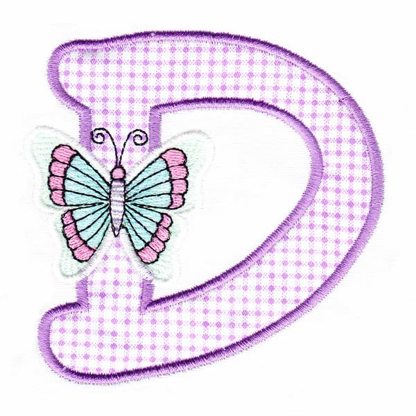 Butterfly Alphabet D