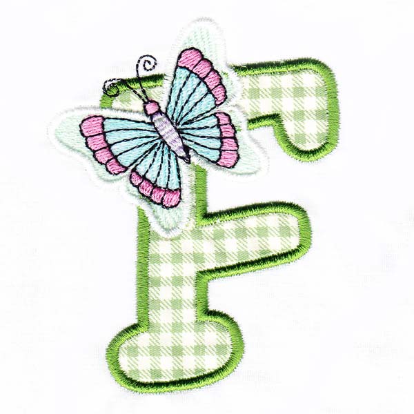 Butterfly Alphabet F