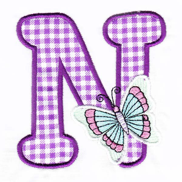 Butterfly Alphabet N