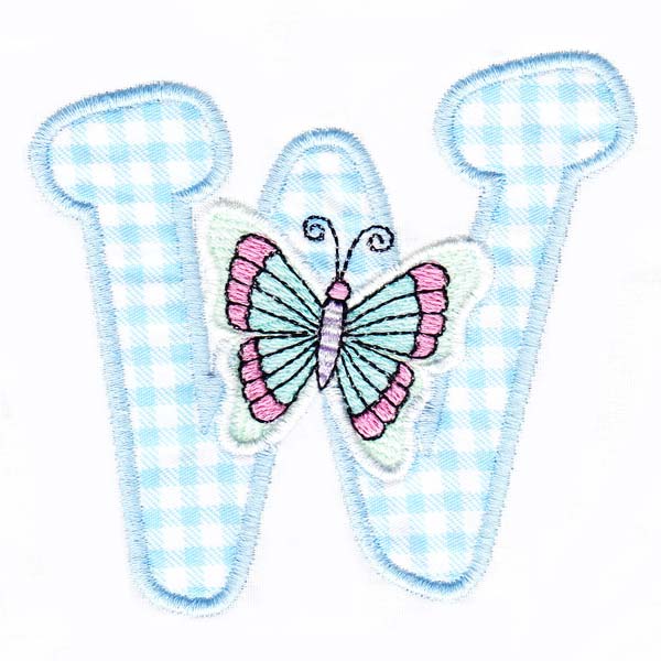 Butterfly Alphabet W
