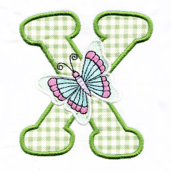 Butterfly Alphabet X