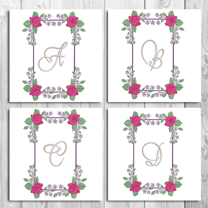 Rose Alphabet Set-12