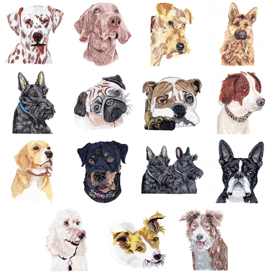 Realistic Dogs Set 1