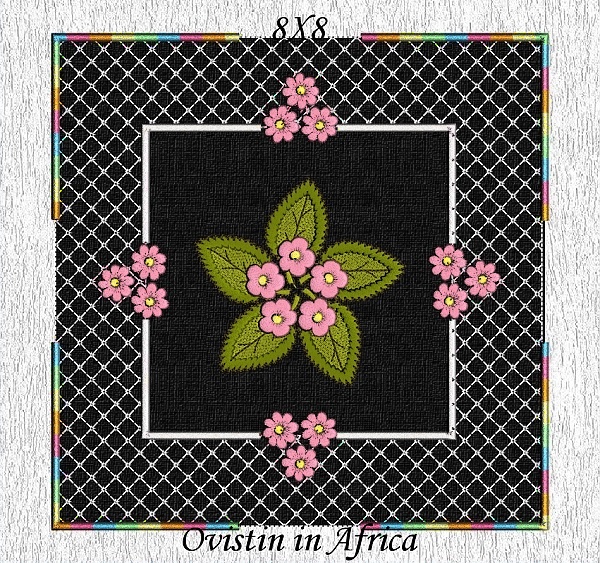 Blossoms in Frames Quilt Blocks -10