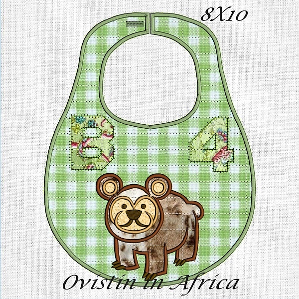 Alphabet Applique Bibs.-4