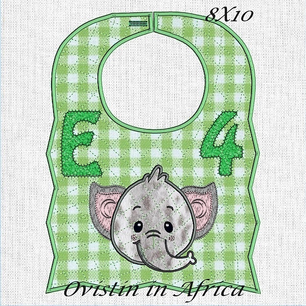 Alphabet Applique Bibs.-8