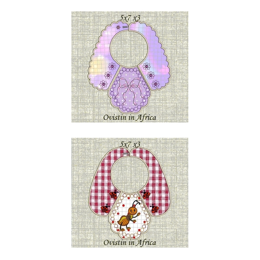 Bibs For Small Hoops Set 2. 5x7