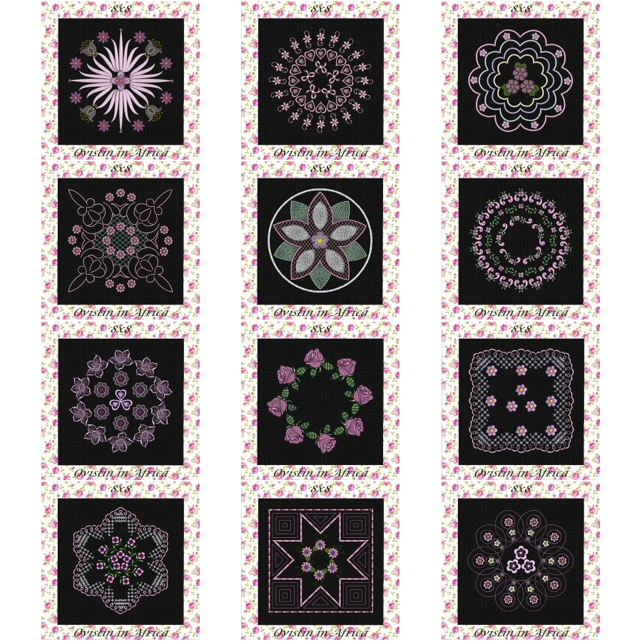 Shades of Pink Quilt Blocks