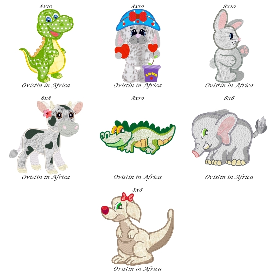 Applique Animals Set 1