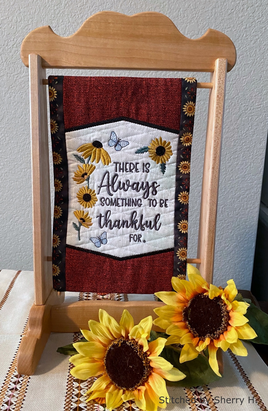 Always Thankful Mini Quilt-8