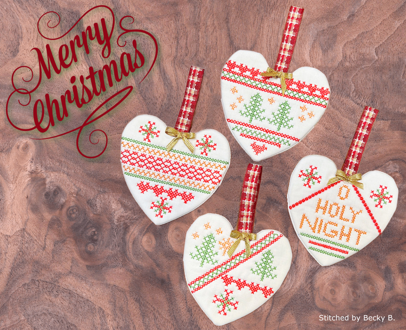 Christmas Heart Ornaments-11