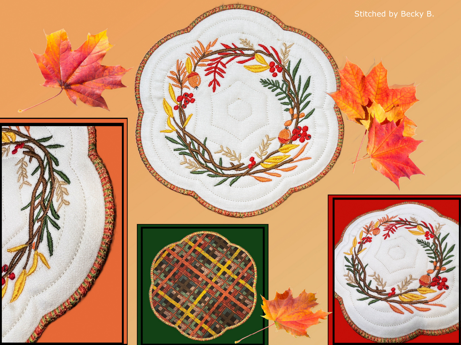 Fall Wreath Candle Mat-3