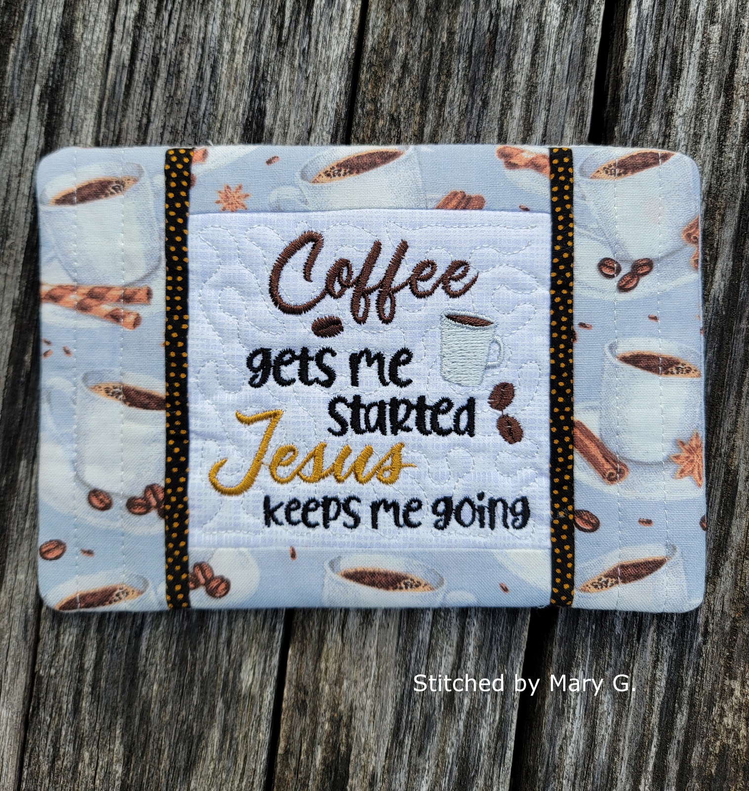 Coffee Start Mug Rug (2 sizes)-5