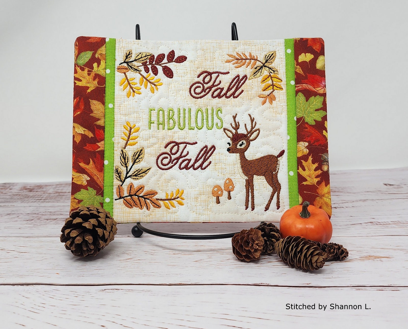 Fabulous Fall Mug Rug-4