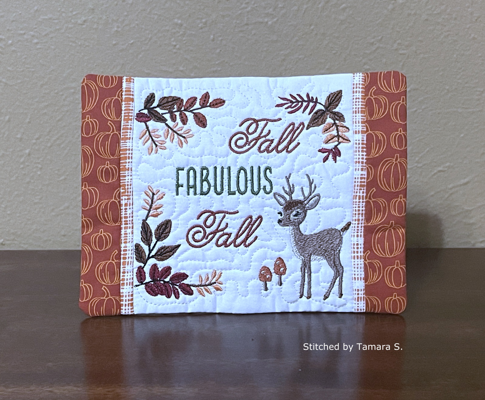 Fabulous Fall Mug Rug-9