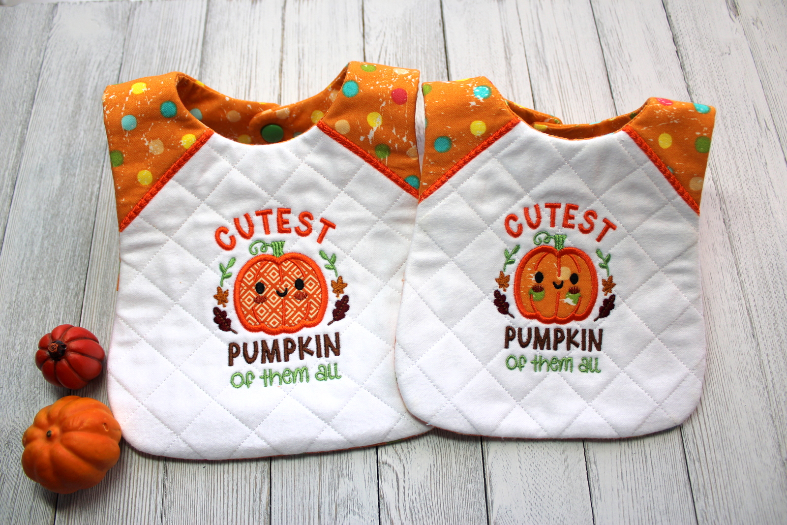 Cutest Pumpkin Bib (Two Sizes)-3