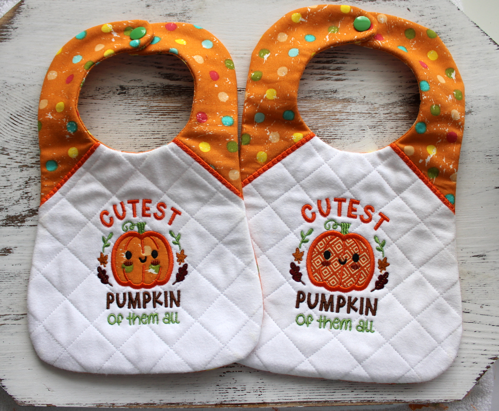 Cutest Pumpkin Bib (Two Sizes)-4