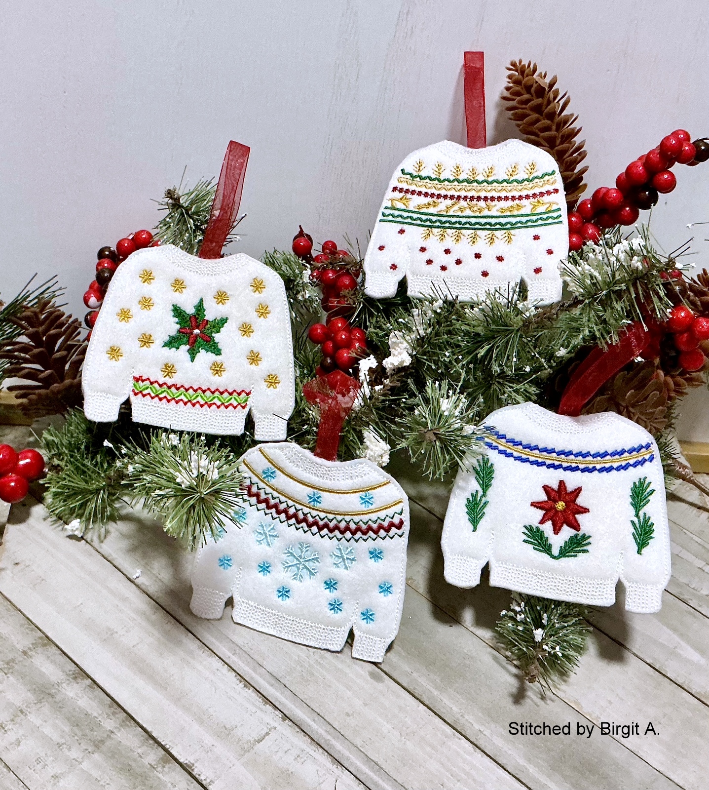 Sweater Ornaments or Gift Card Holders-3