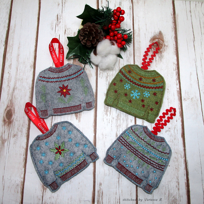 Sweater Ornaments or Gift Card Holders-8