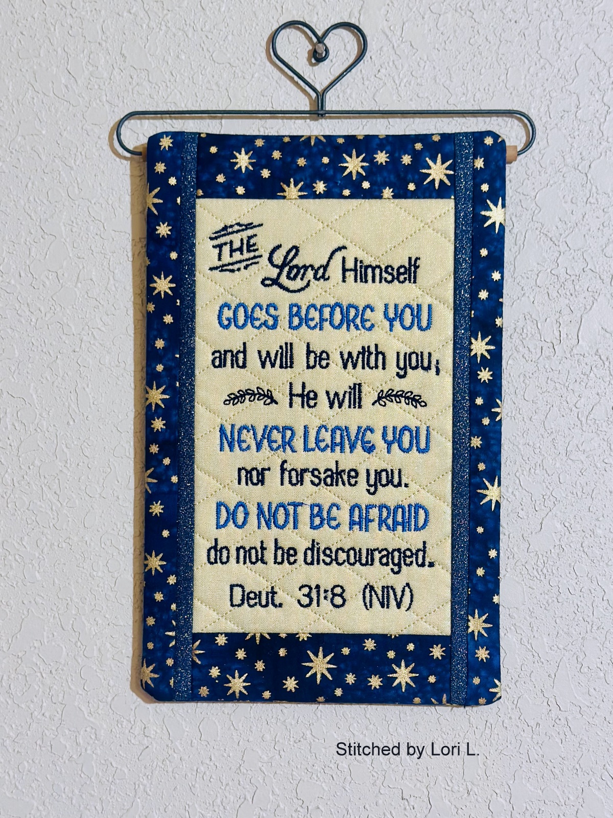 The Lord Himself Mini Quilt (6x10)-4