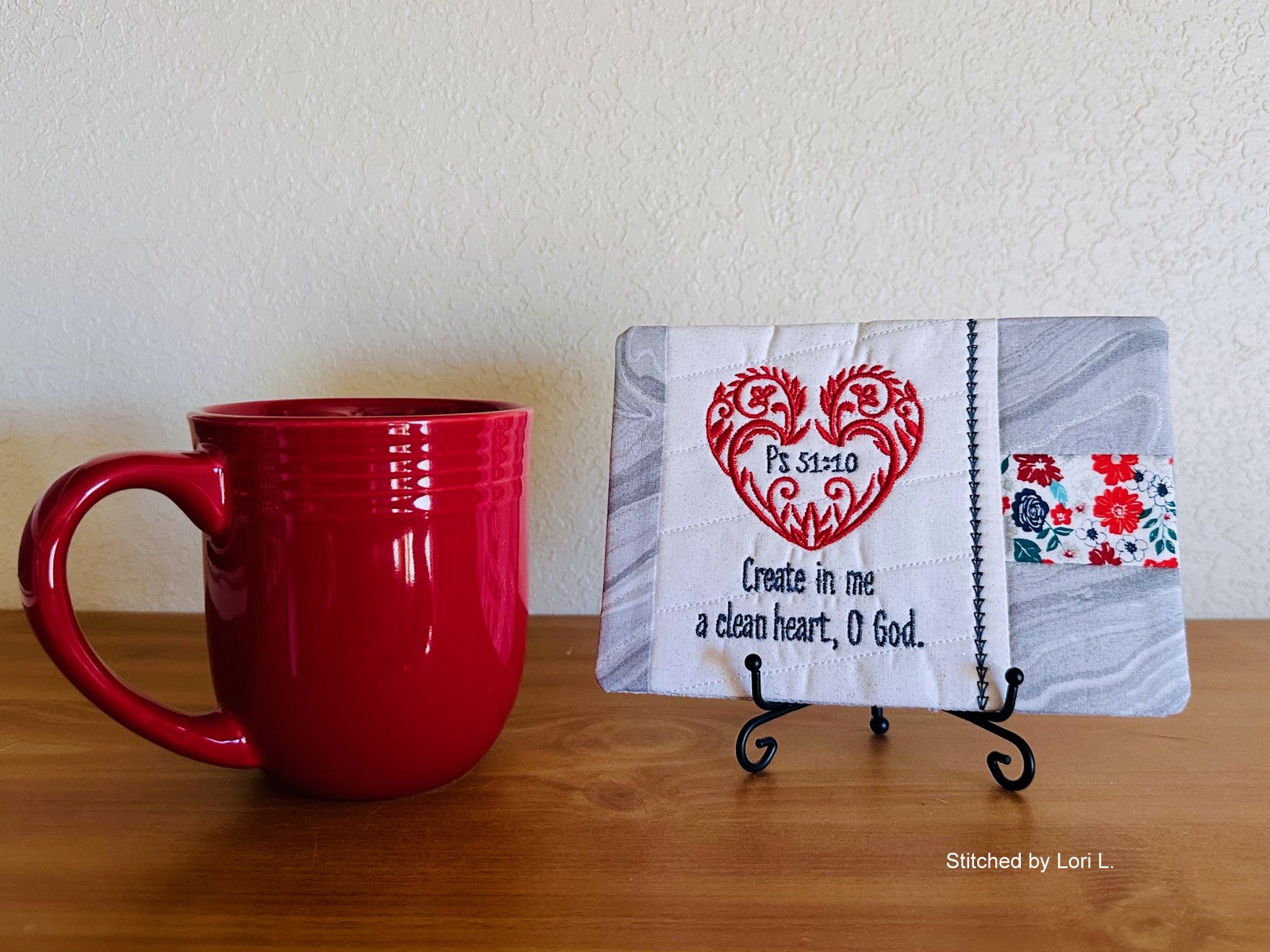 Clean Heart Mug Rug (5x7)-5