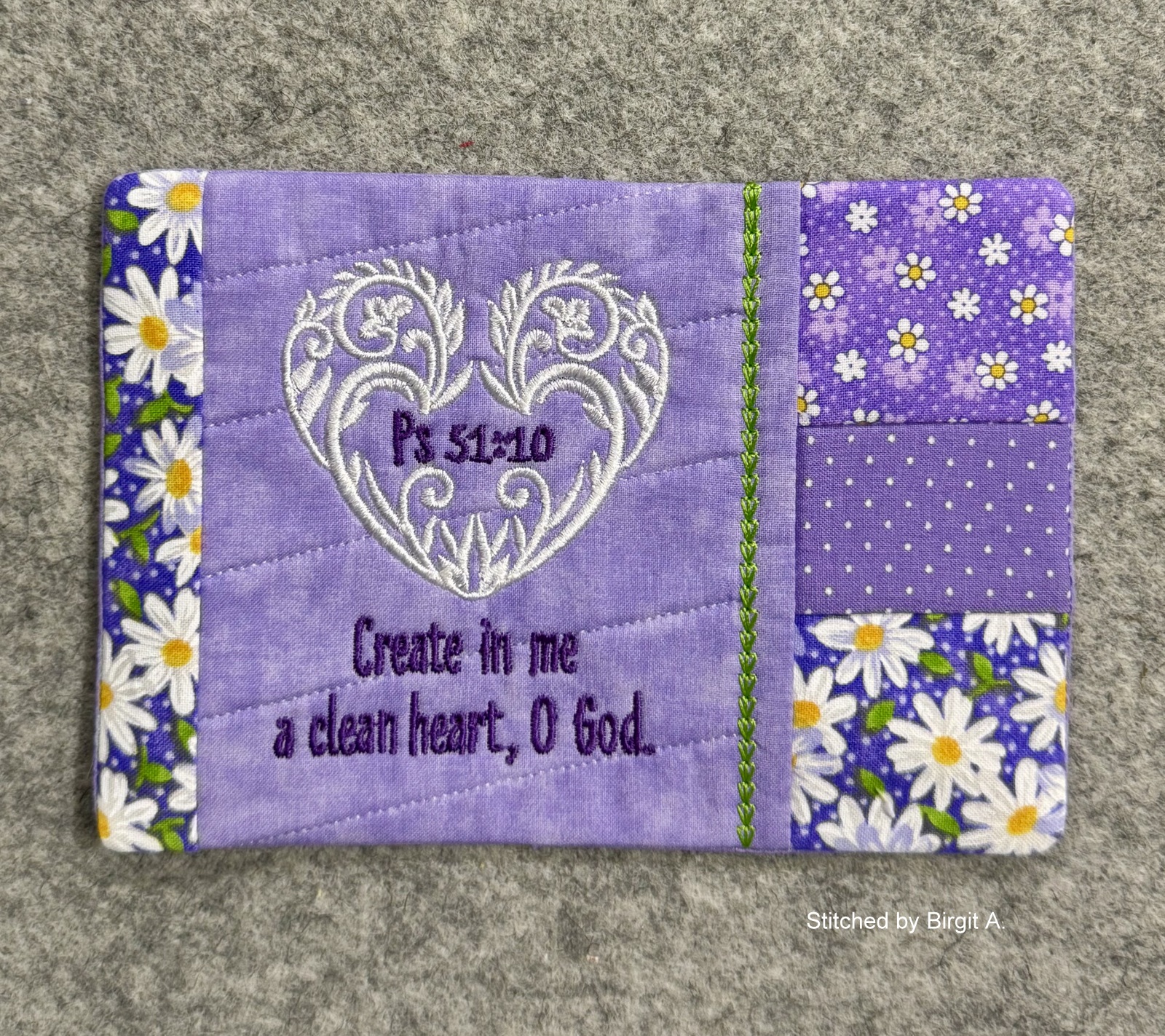 Clean Heart Mug Rug (5x7)-6