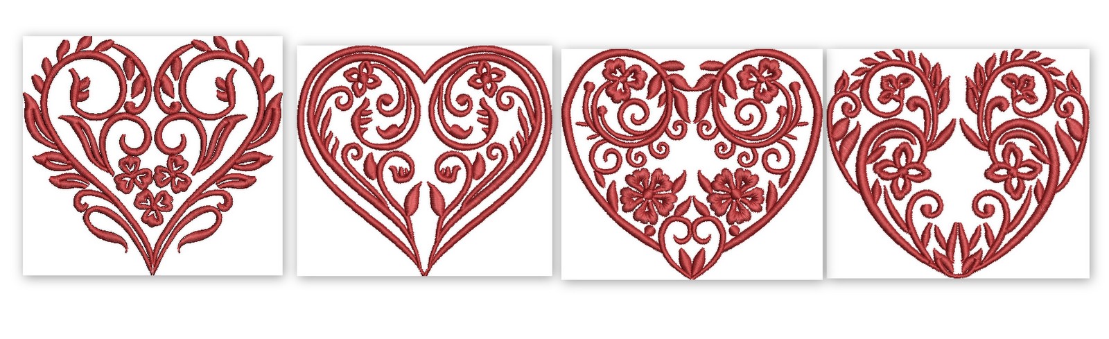 Filigree Hearts (4x4)  -3