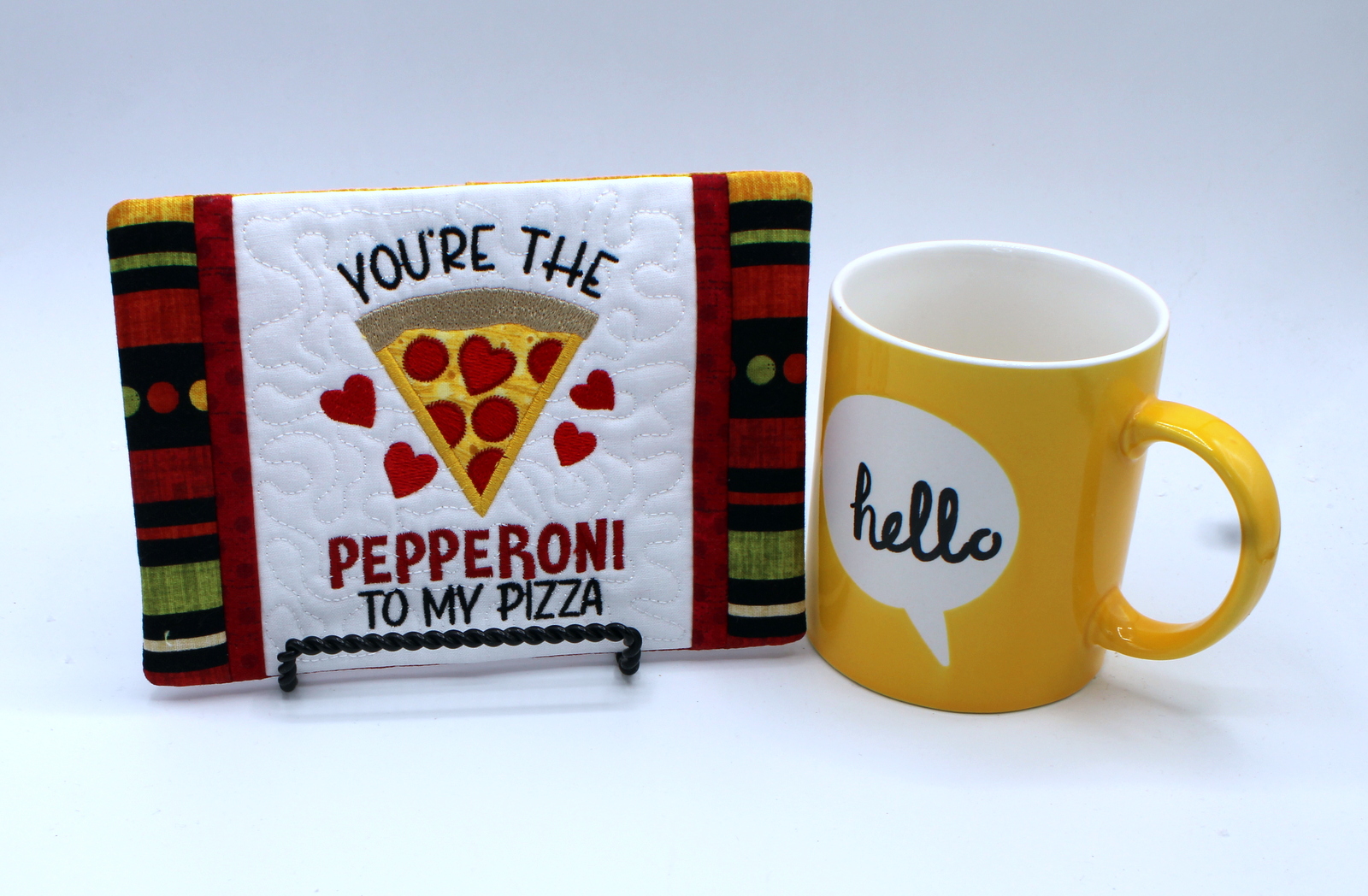 Pepperoni Mug Rug (5x7)-3