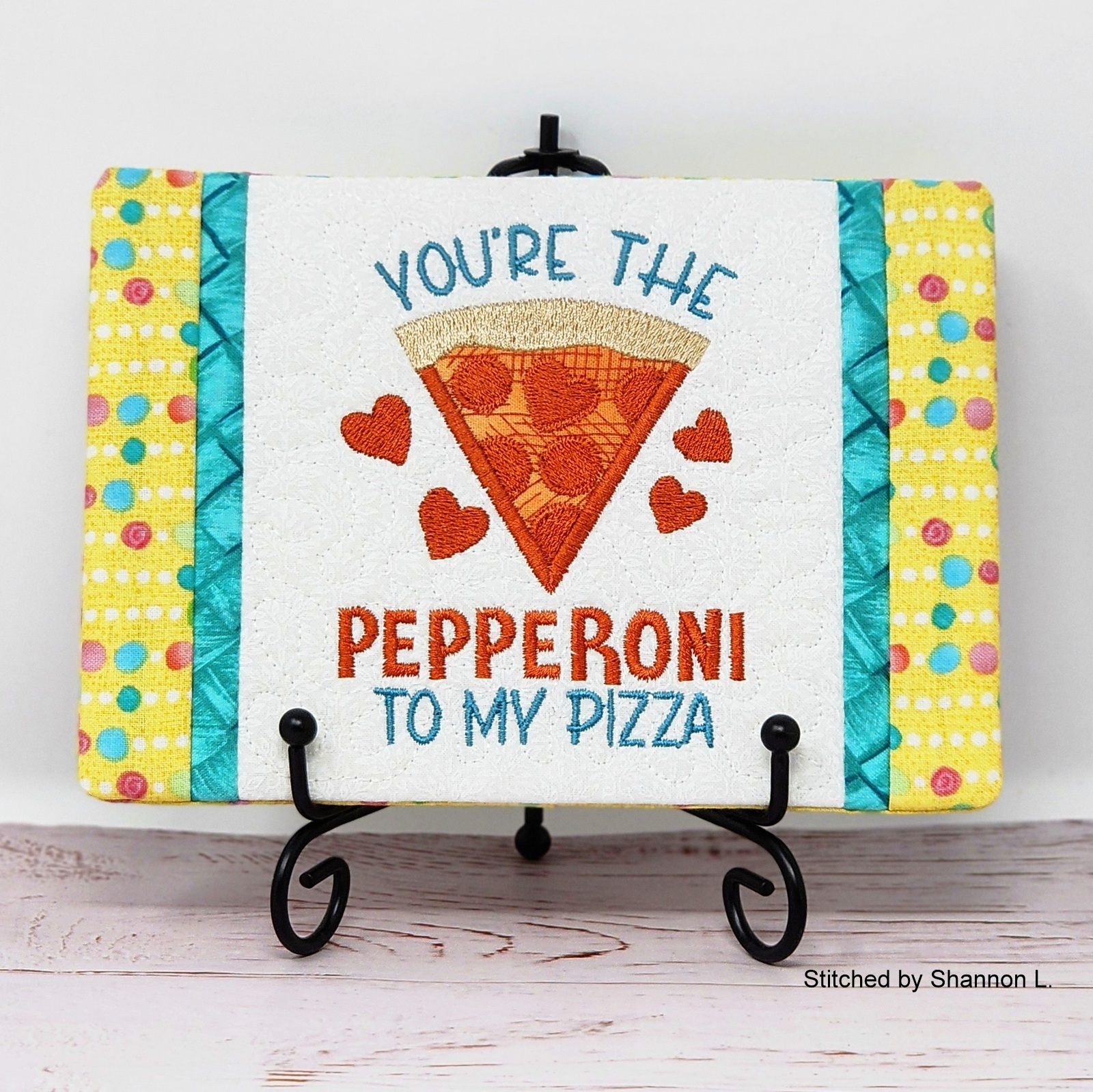 Pepperoni Mug Rug (5x7)-4