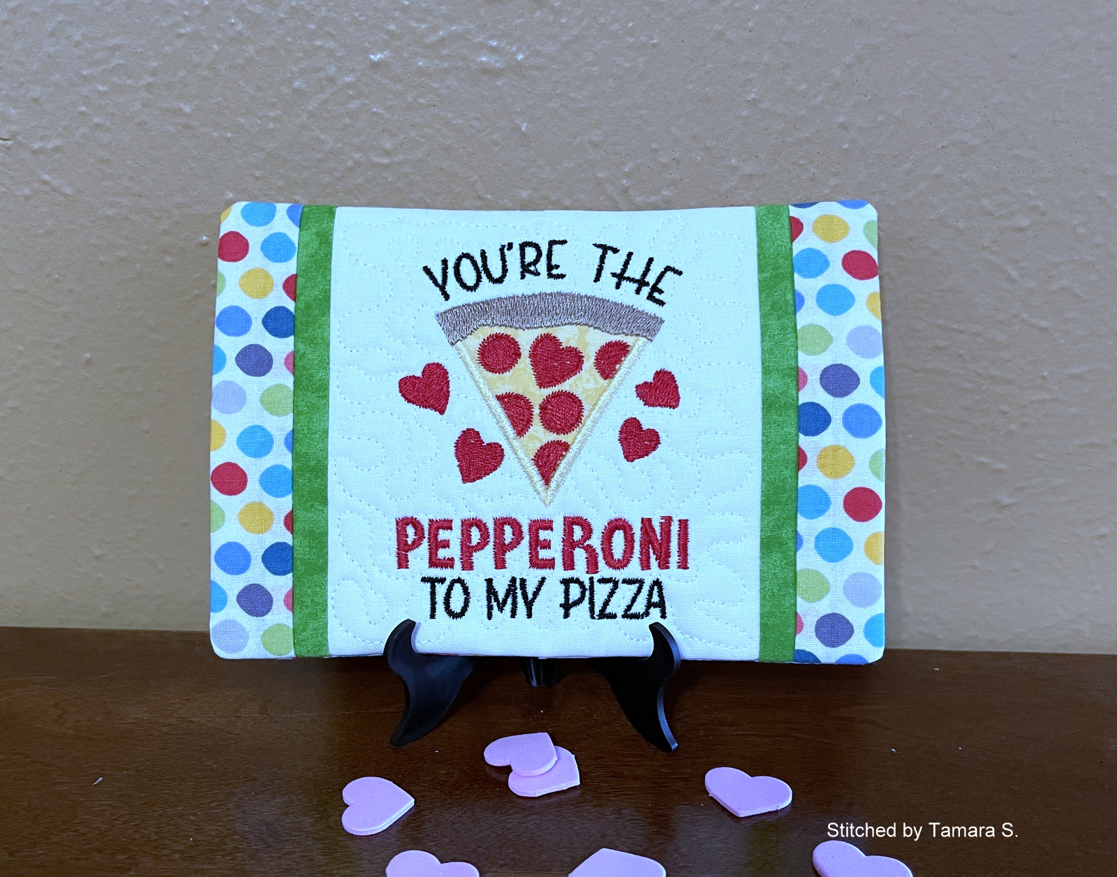 Pepperoni Mug Rug (5x7)-6