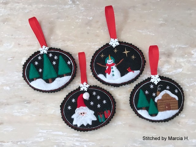 Applique Felt Ornaments-12