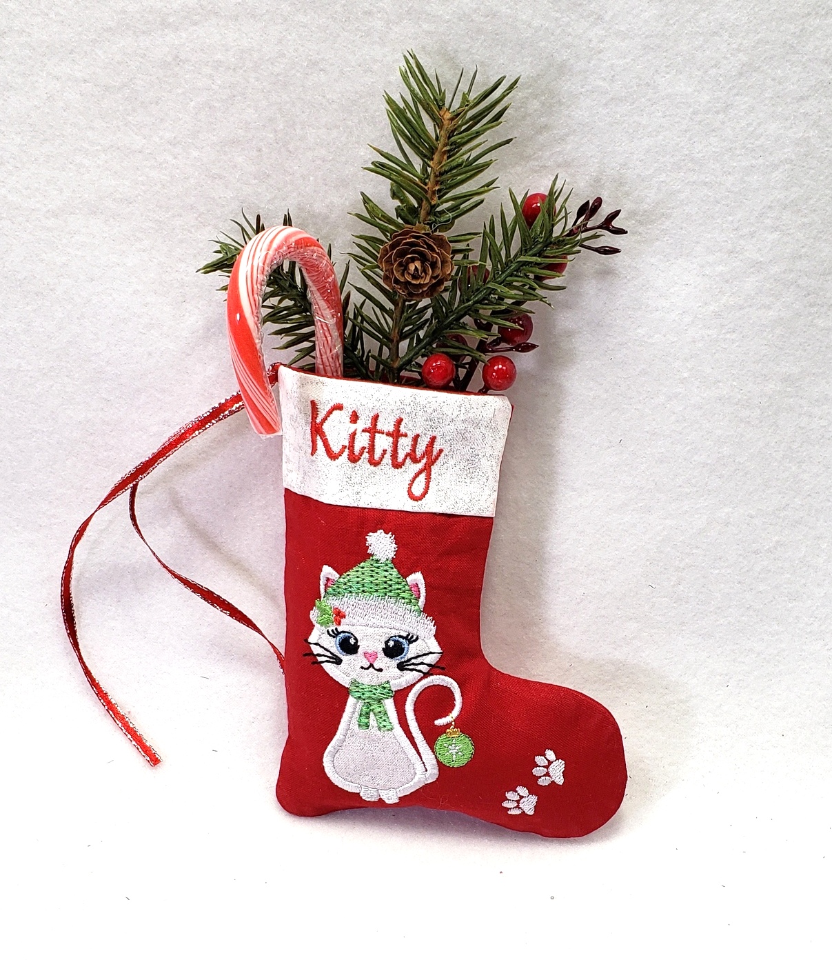 Christmas Cat Stocking-3