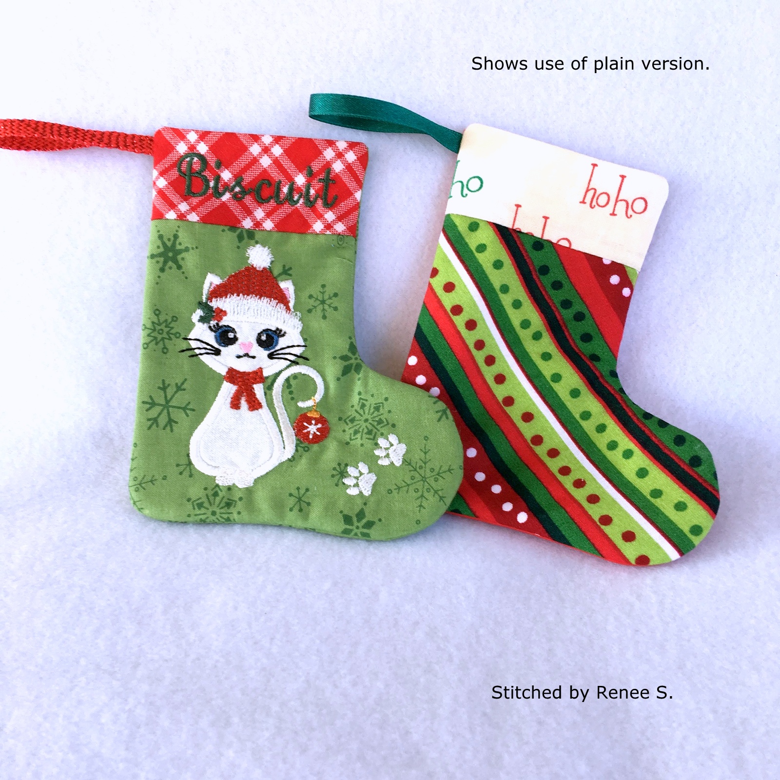 Christmas Cat Stocking-5