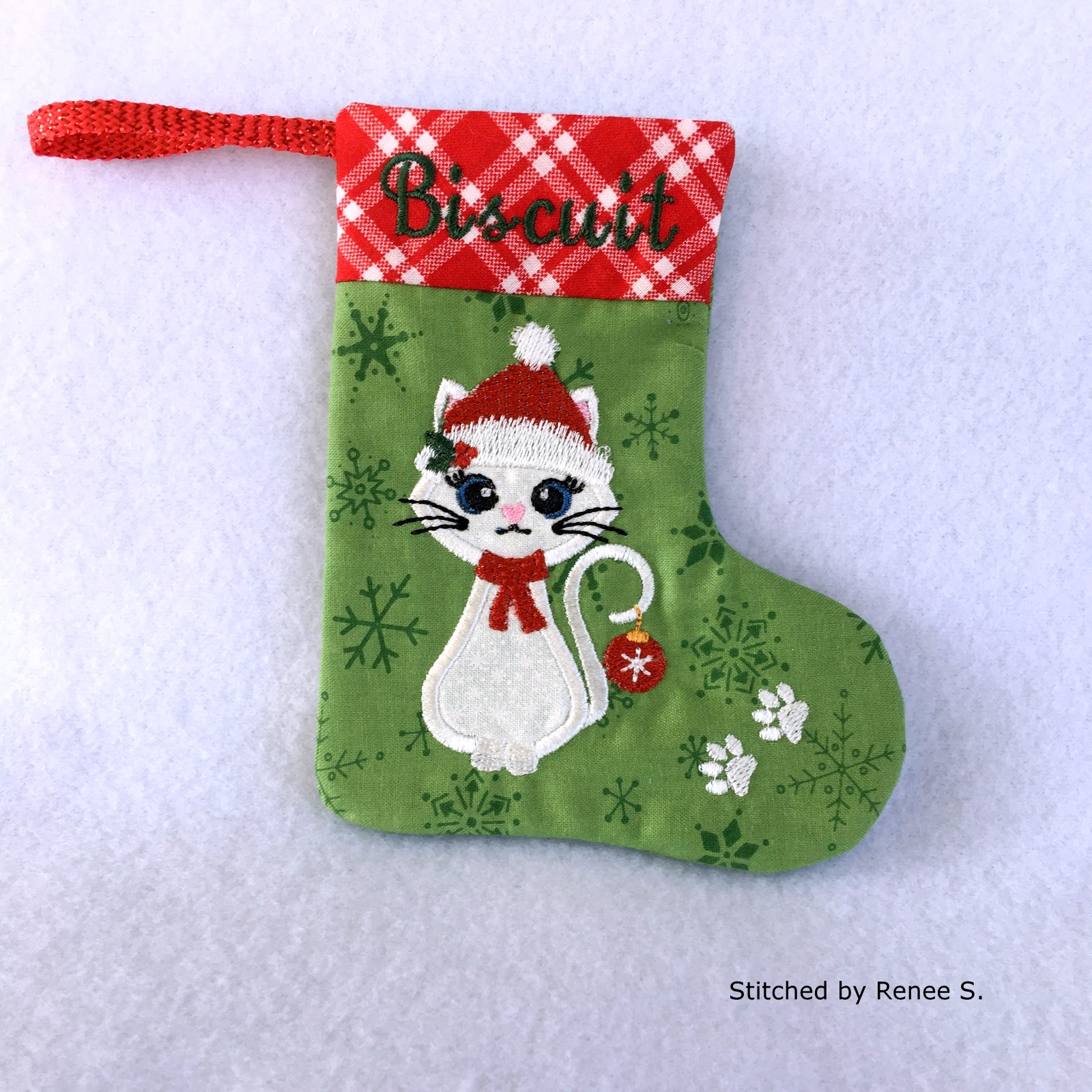 Christmas Cat Stocking-6