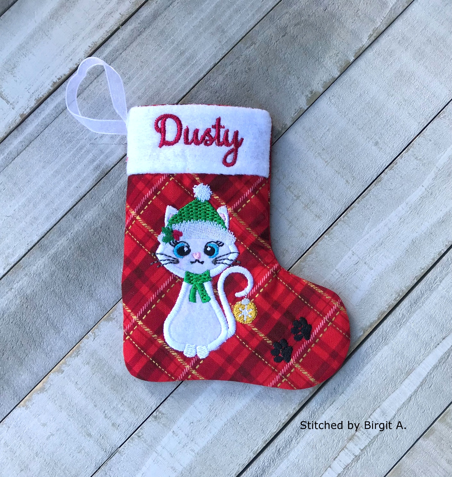 Christmas Cat Stocking-7