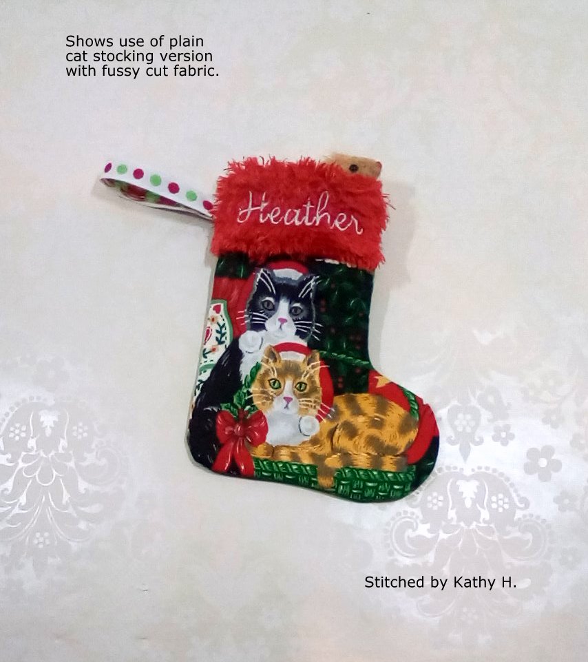 Christmas Cat Stocking-10