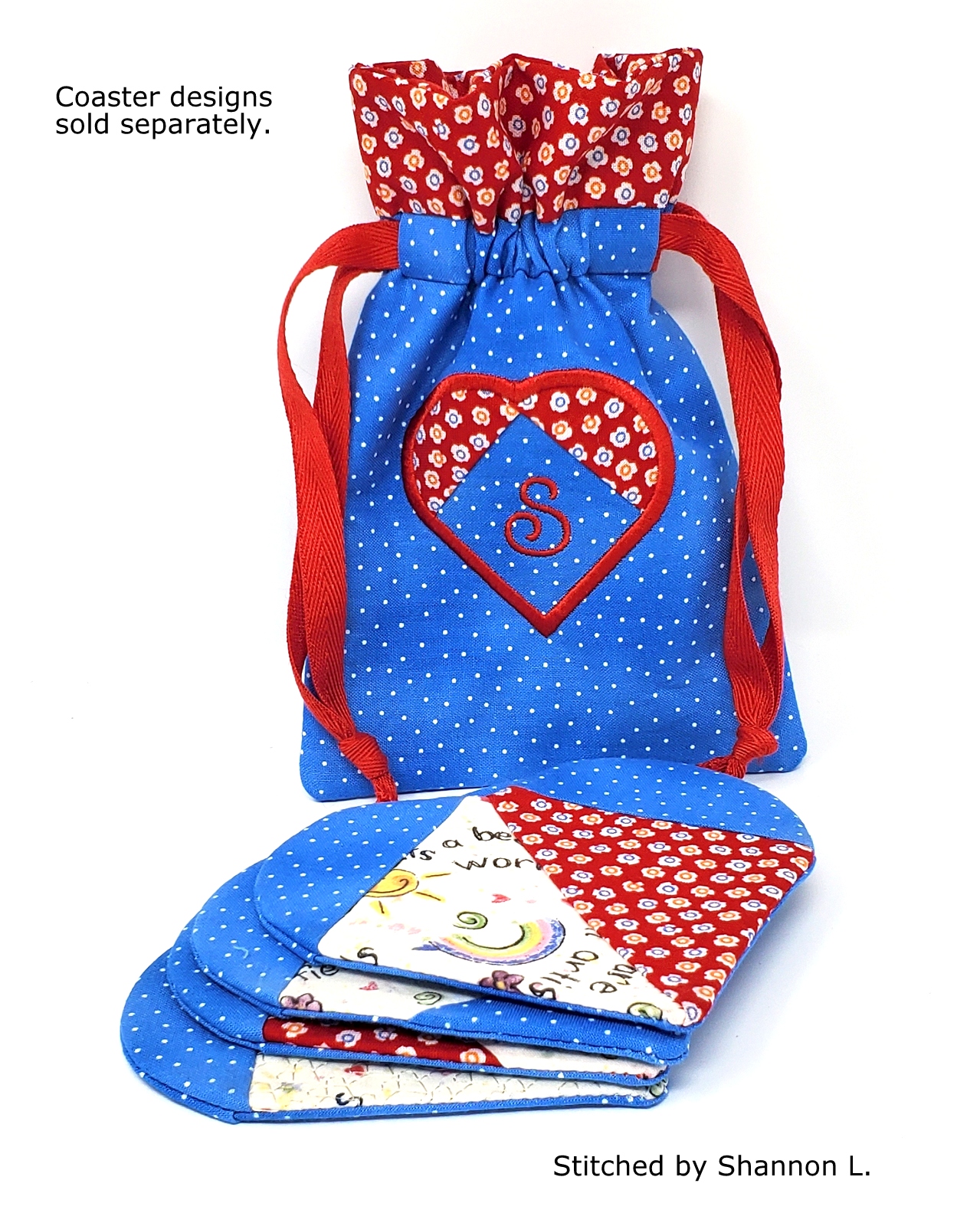 Heart Drawstring Bag-7