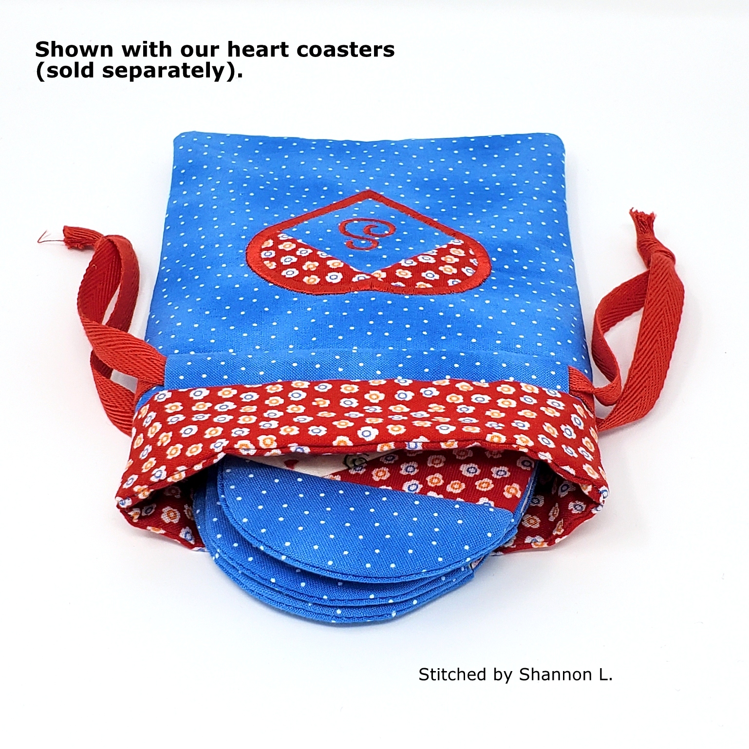 Heart Drawstring Bag-8